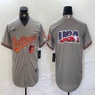 Nike Baltimore Orioles blank grey MLB Baseball jerseys-BD 03