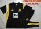 2023-2024 Dortmund club polo black soccer uniforms with long shorts C1064