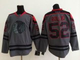 2014 Chicago Blackhawks Brandon Bollig #52 gray nhl Jersey