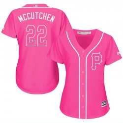 2017 Women Pittsburgh Pirates 22 Andrew McCutchen pink majestic mlb jersey