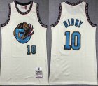 Vancouver Grizzlies #10 Mike Bibby beige Throwback nba Jersey-XD