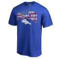 Men's Denver Broncos NFL Pro Line by Fanatics Branded Royal Banner Wave Big & Tall T-Shirt