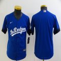 Youth New Los Angeles Dodgers blank blue majestic baseball Jersey