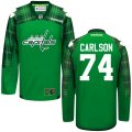 custom 2016 Washington Capitals 74# John Carlson green hockey Jersey