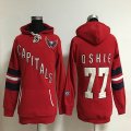 women Washington Capitals #77 T.J Oshie red NHL hooded sweatshirt