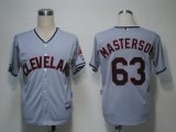 MLB Jerseys Cleveland Indians 63 Masterson Grey