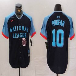 National League #10 Jurickson Profar Nike Navy 2024 MLB All-Star Game Limited Player Jersey 02