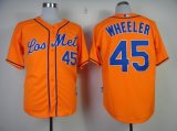 New York Mets WHEELER 45 orange mlb jerseys