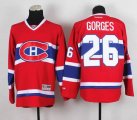 Reebok Montreal Canadiens #26 Josh Gorges Red NHL Jerseys