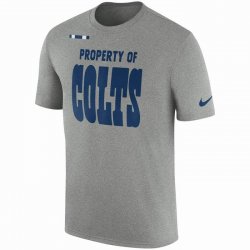 Men\'s Indianapolis Colts Nike Heather Gray Sideline Property Of Facility T-Shirt