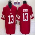 Nike San Francisco 49ers #13 Brock Purdy red Nike Vapor F.U.S.E. Limited Jersey 03