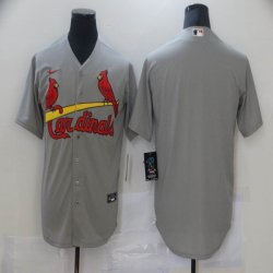 Nike St.Louis Cardinals blank gray MLB baseball Jerseys-BD