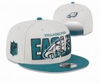 2023 Eagles white NFL Snapback Hats-YD