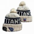 2024 Tennessee Titans beige black NFL Sports Cuffed Knit Hats 01