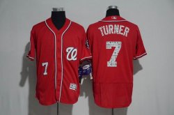 2017 Washington Nationals #7 Trea Turner red Flexbase baseball jerseys