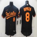 Nike Baltimore Orioles #8 Cal Ripken black Flexbase Authentic Collection Jersey-BD