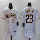 Nike San Diego Padres #23 Fernando Tatis Jr. white Flexbase Authentic Collection Jersey 02