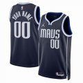 Customized Dallas Mavericks dark blue basketball jerseys