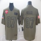 Kansas City Chiefs #87 Travis Kelce Nike Camo 2019 Salute to Service Limited Jersey