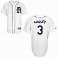 Detroit Tigers LAN KINSLER 3 white mlb jersey