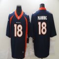 Nike Denver Broncos 18 Peyton Manning Blue Color Rush Limited Jersey