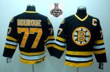 2013 NHL Stanley Cup Boston Bruins #77 BOURQUE Black Jersey