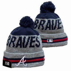 2024 Atlanta Braves gray blue MLB Cuffed Knit Hats