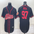 Nike San Francisco 49ers #97 Nick Bosa black baseball jerseys Joint name-BD