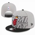 2023 Miami Heat gray NBA Snapback Hats