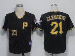 MLB Jerseys Pittsburgh Pirates 21 Clemente Black jersey