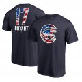 Men's Chicago Cubs Kris Bryant Fanatics Branded Navy 2018 Memorial Day Banner Wave Player T-Shirt