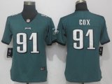 Women Nike Philadelphia Eagles #91 Fletcher Cox green Color Rush Limited Jersey