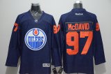 Connor Mcdavid #97 Edmonton Oilers blue denim Ice Hockey Jersey