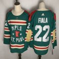 Adidas Minnesota Wild #22 Kevin Fiala green Ice hockey jersey-FH