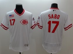 2016 Cincinnati Reds #17 Chris Sabo white elite Baseball jerseys