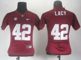 Women Nike Alabama Crimson Tide Eddie Lacy 42 Crimson 2012 SEC Patch College Football Jersey