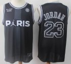 Paris Saint-Germain club #23 Jordan black nba jersey-S8