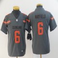 Youth Nike Cleveland Browns #6 Baker Mayfield gray NFL Jersey Inverted version