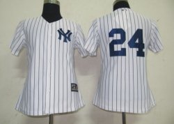 New York Yankees 24 Robinson Cano white MLB Women Jerseys