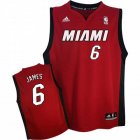 Miami Heat 6# LeBron James red jerseys