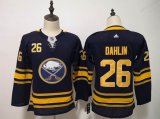 Women Adidas Buffalo Sabres #26 Rasmus Dahlin blue hockey jersey