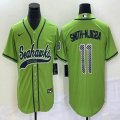 Nike Seattle Seahawks #11 Jaxon Smith-Njigba green NFL and MLB Baseball jerseys Joint name-BD