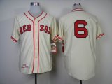 Boston Red Sox 6 Johnny pesky Cream throwback mlb jersey