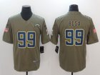 San Diego Chargers #99 Joey Bosa green USA flag Color Rush Limited Jersey