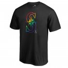 Men's Seattle Mariners Fanatics Branded Pride Black T-Shirt