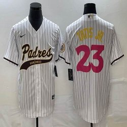 Nike San Diego Padres #23 Fernando Tatis Jr white majestic mlb Jerseys Joint name