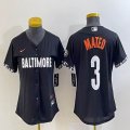 Women Nike Baltimore Orioles #3 Jorge Mateo black majestic baseball jersey city version-BD 02