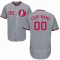 Custom Washington National gray Flexbase baseball jerseys(2)