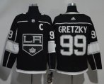 Adidas Los Angeles Kings 99# Wayne Gretzky black nhl jersey