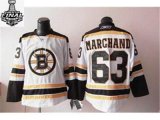 2013 NHL Stanley Cup BOSTON BRUINS 63 MARCHAND white jerseys